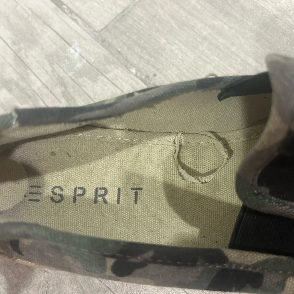 Esprit Women’s Camo Slip-On Espadrille - Green, Black, Tan